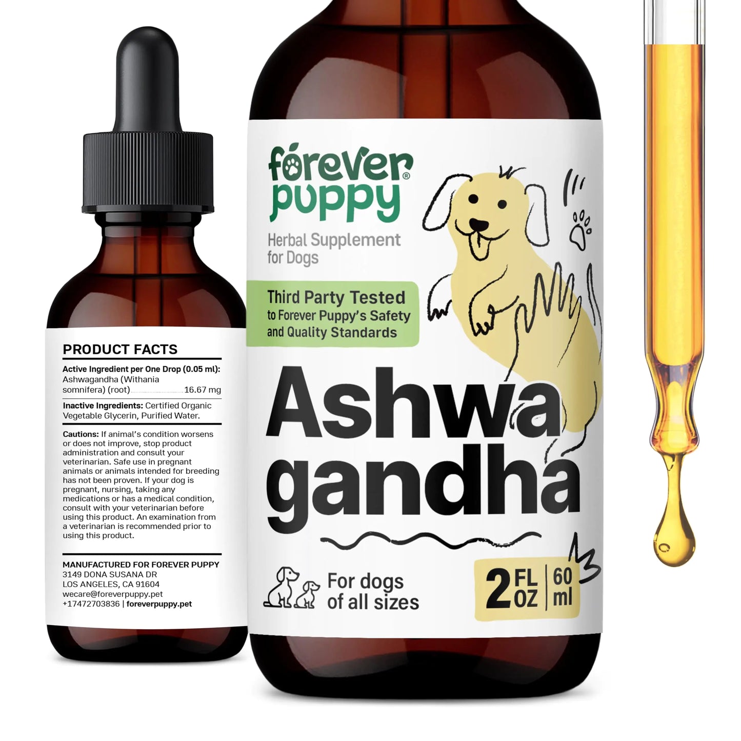 Forever Puppy Ashwagandha – Calming & Stress Relief Chews for Dogs